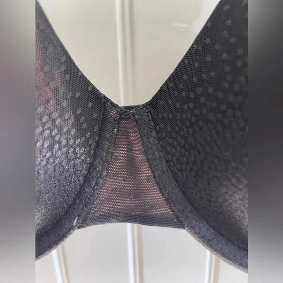 38C Wacoal Black Back Appeal T-Shirt Bra STYLE 853303 - Picture 7 of 9